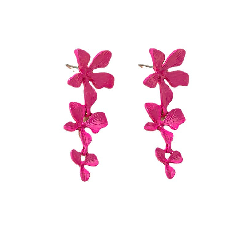Wholesale Flower Exaggeration Alloy Earrings
